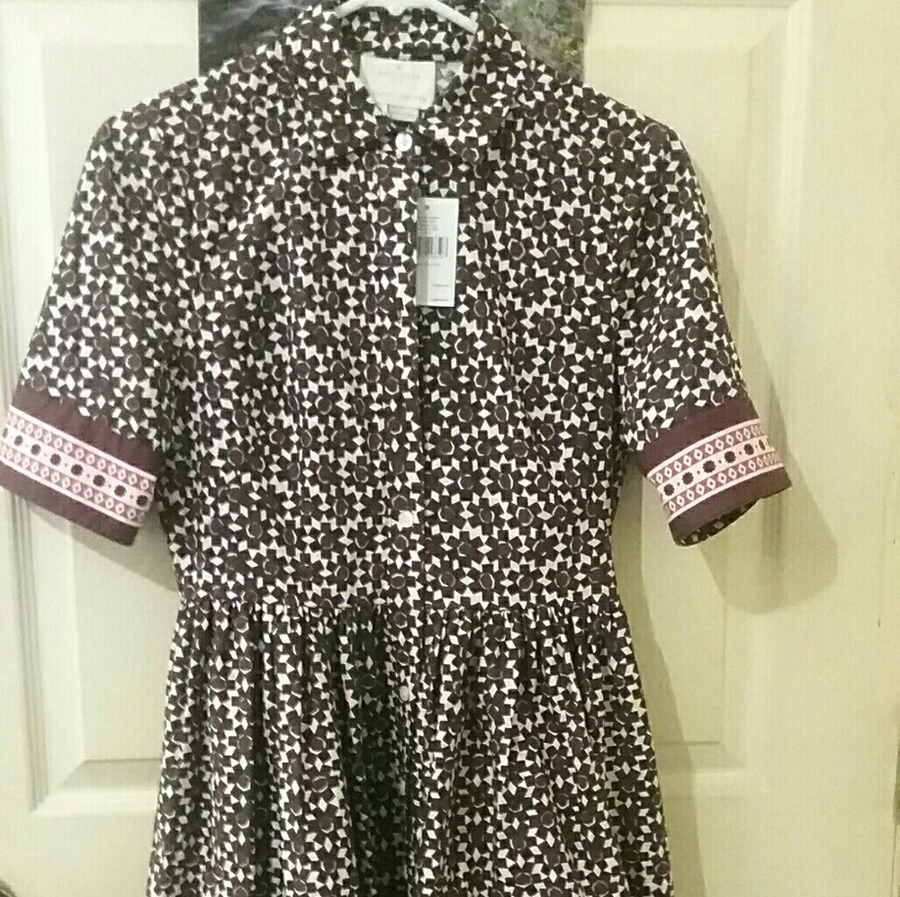 Kate Spade floral tile shirt dress